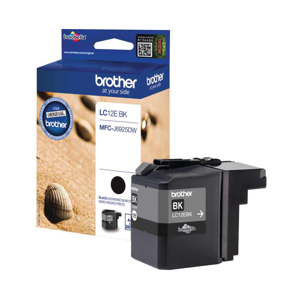 Brother Original Tintenpatrone LC121BK – Schwarz, Für Verschiedene Drucker Wie DCP-J132W
